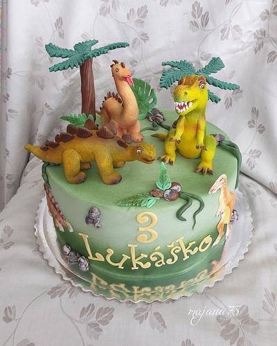 With dinosaurus - Cake by Marianna Jozefikova