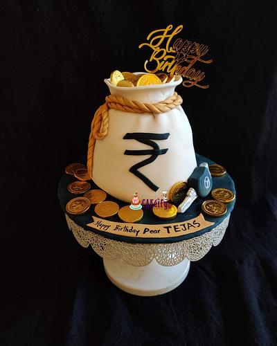 Money theme cake - Cake by Nikita shah