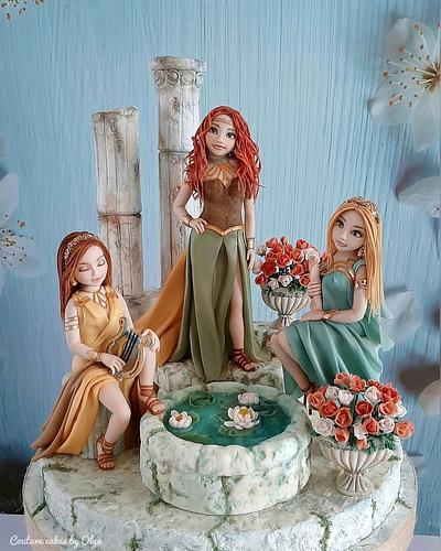 Greece goddesses - Cake by Couture cakes by Olga