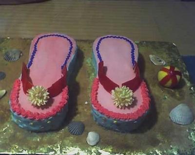Flip Flops for Sis - Cake by Julia 