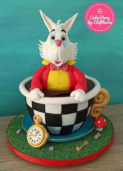 Tea cup cake - Alice in Wonderland - Cake by Eleftheria Tarrou