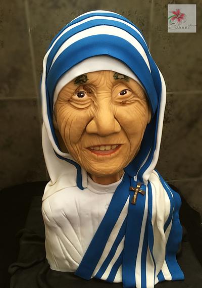 Mother Teresa bust cake - Cake by Susanna Sequeira