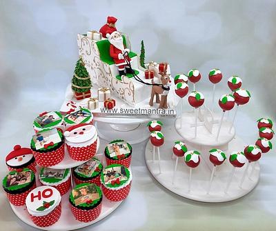 Dessert table for Christmas - Cake by Sweet Mantra Homemade Customized Cakes Pune