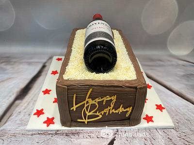 Chocolate Wine Crate Cake - Cake by Roberta