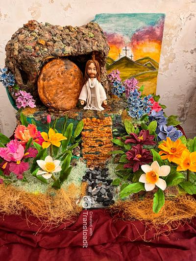 Sugar Easter garden  - Cake by Susanna Sequeira