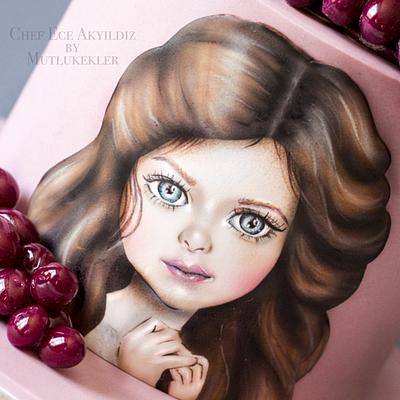 🍇 Loulou the grape girl 🍇 - Cake by Caking with love
