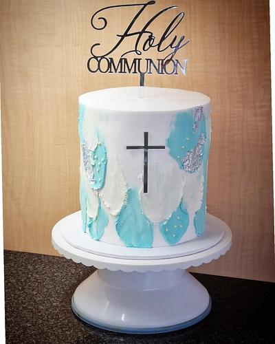 Holly Communion cake - Cake by The Custom Piece of Cake