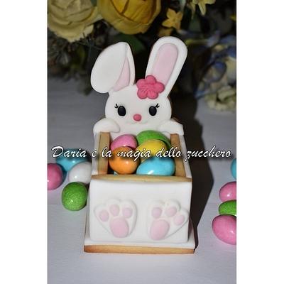 Easter rabbit cookie box - Cake by Daria Albanese