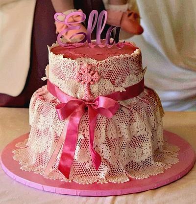 Edible lace cake - Cake by Tinkerbell sweets