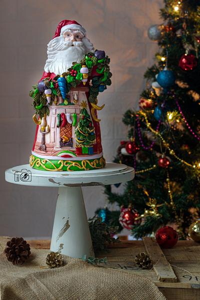 Christmas santa cake - Cake by sweetpiemy