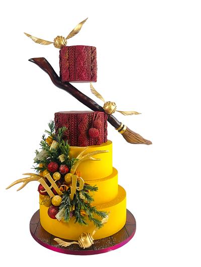 Christmas cake harry potter - Cake by Cindy Sauvage 