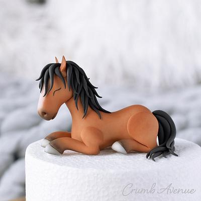 Horse Cake Topper - Cake by Crumb Avenue