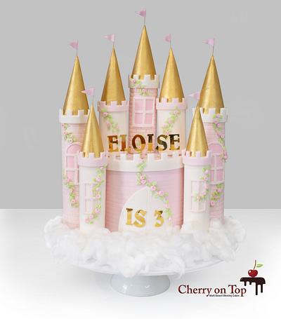 Castle Cake  - Cake by Cherry on Top Cakes