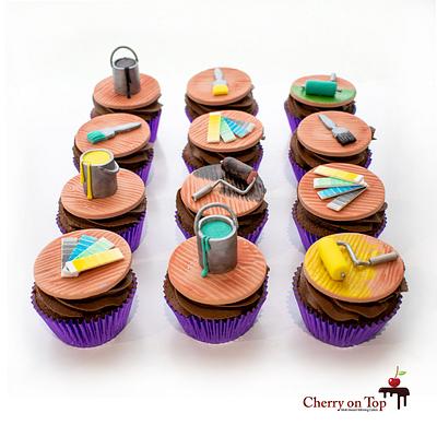 Painter's Cupcakes  - Cake by Cherry on Top Cakes