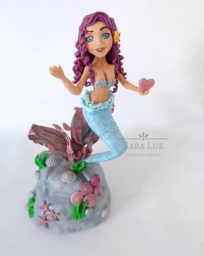 Mermaid Cake Topper - Cake by Sara Luz