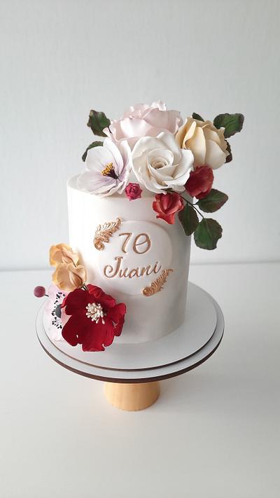 Flowers for Juani - Cake by Silvia Caballero