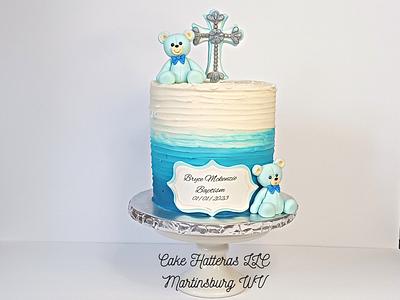 Double Barrel Baptism Cake - Cake by Donna Tokazowski- Cake Hatteras, Martinsburg WV