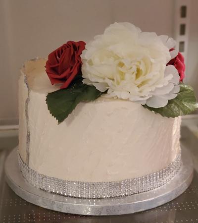Simple and Elegant Wedding Cake - Cake by Celene's Confections