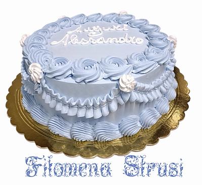 Whippingcream birthday cake - Cake by Filomena