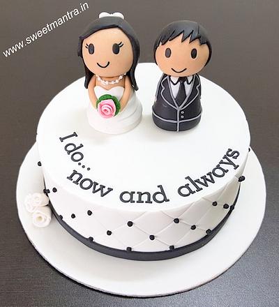 Engagement couple cake - Cake by Sweet Mantra Homemade Customized Cakes Pune