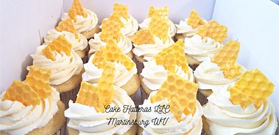 Honey Comb Cupcakes - Cake by Donna Tokazowski- Cake Hatteras, Martinsburg WV