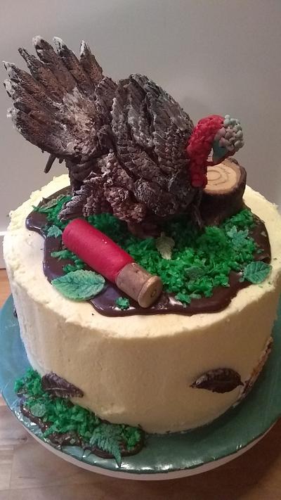 Turkey in peril - Cake by Madtownbaker