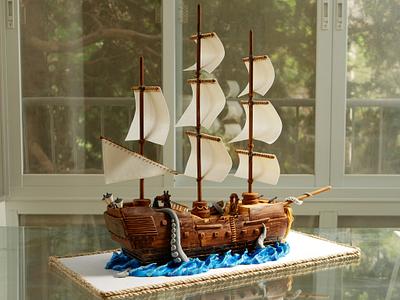 Pirate ship cake - Cake by Cake Lab