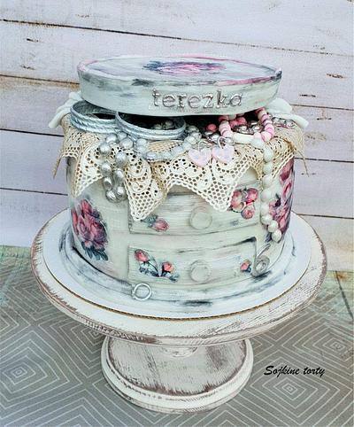 Vintage jewel-box - Cake by SojkineTorty