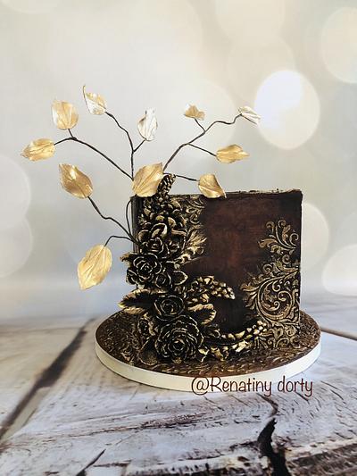 Chocolate in gold - Cake by Renatiny dorty
