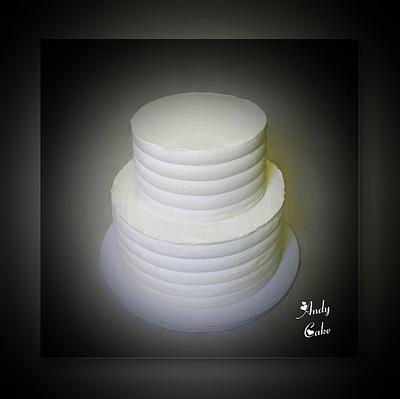 Simple wedding cake - Cake by AndyCake