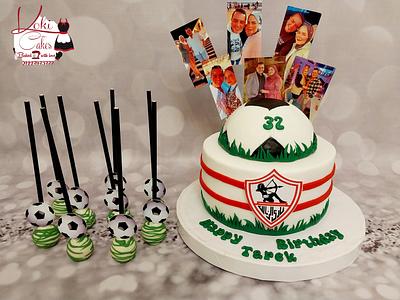"Egyptian football club fans cake & cake pops" - Cake by Noha Sami