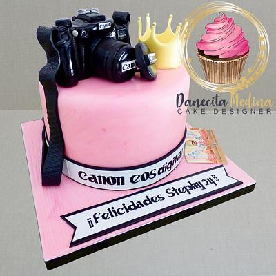 TARTA CANON EOS - Cake by Danecita Medina