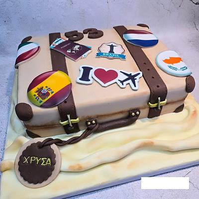 Travel time - Cake by Joan Sweet butterfly 