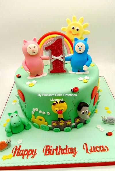 Baby TV Billy & Bam Bam 1st Birthday Cake - Cake by Lily Blossom Cake Creations