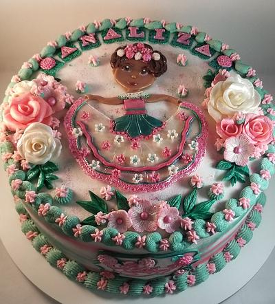 Fiesta Themed 1st Birthday Cake - Cake by Eicie Does It Custom Cakes