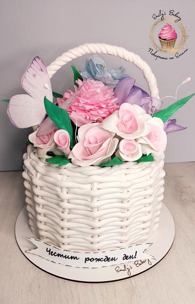 Flower Basket cake - Cake by Emily's Bakery