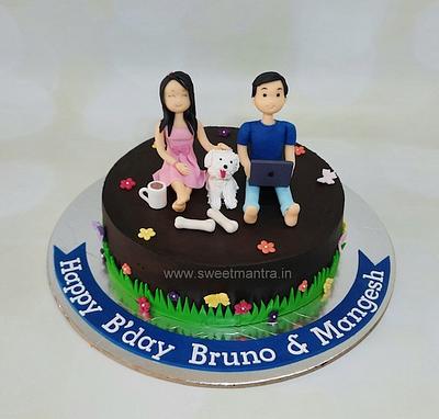 Working family cake - Cake by Sweet Mantra Homemade Customized Cakes Pune