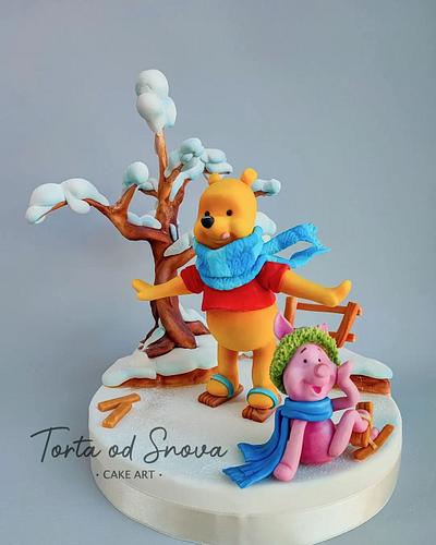 Winter in the 100 acre wood ❄️☃️⛸️ - Cake by Torta Od Snova