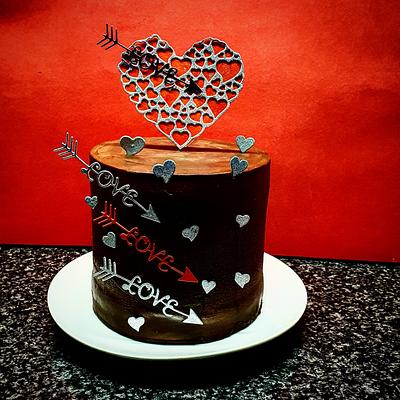 💞Valentines day cake 💞 - Cake by The Custom Piece of Cake