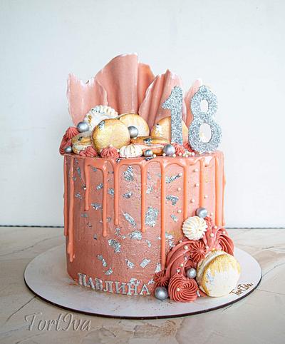 Pink gold cake - Cake by TortIva