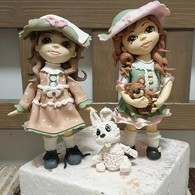 Sweet dolls - sisters - Cake by SojkineTorty