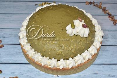 modern pistachio tart - Cake by Daria Albanese