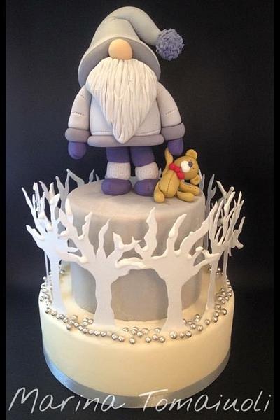 Santa Claus & teddy bear - Cake by Marina Tomaiuoli Cake Art