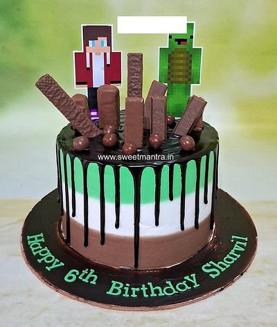 Minecraft theme chocolate cake - Cake by Sweet Mantra Homemade Customized Cakes Pune