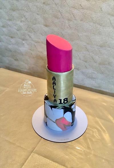 Lipstick cake  - Cake by D Sugar Artistry - cake art with Shabana