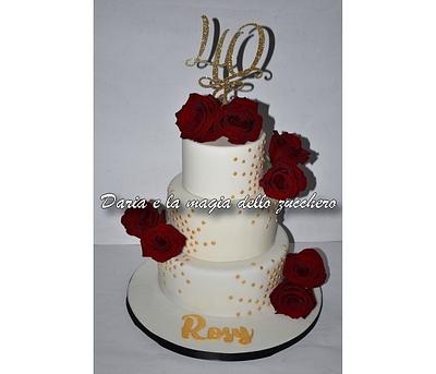 40th Birthday cake woman - Cake by Daria Albanese