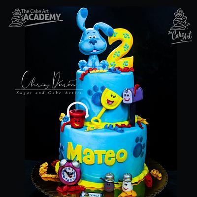 Blues Clues Cake - Cake by Chris Durón from thecakeart.academy
