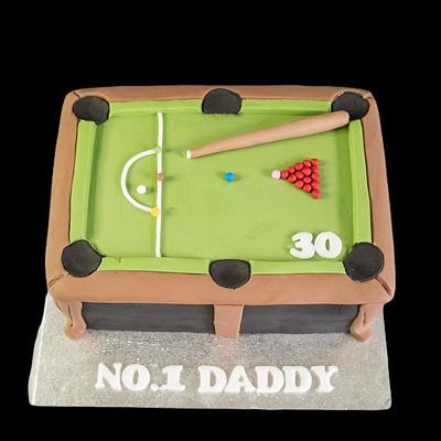 Snooker table cake - Cake by Crazy cake lady 