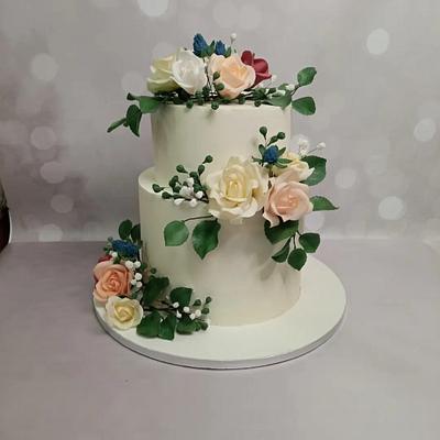 Wedding cake  - Cake by Evdokia Tzalla