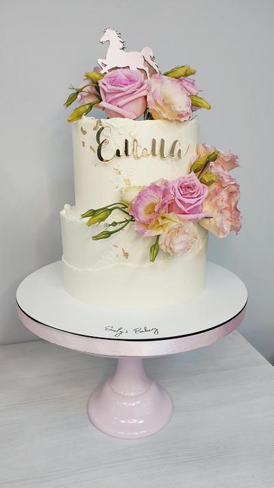 Christening cake for Emma - Cake by Emily's Bakery